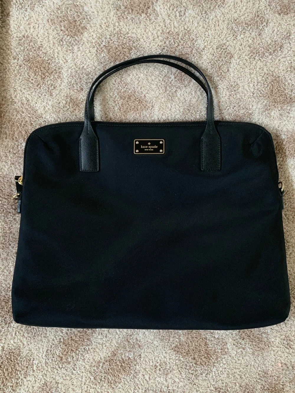 Kate Spade Black Nylon Laptop Tote 👜